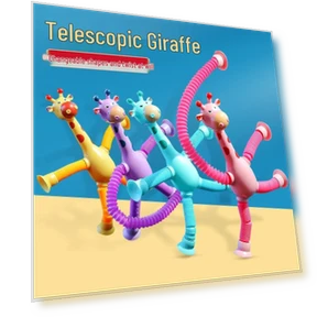 Luminous Telescopic Giraffe Robot Toy with Suction Cup — Infant & Early Childhood Playthings, Super Go