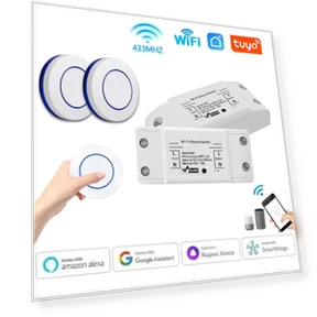 Mini Round Button Smart WiFi Switch — Smart Home Hubs & Controllers, SaiMili Light
