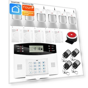 Multilingual LCD Alarm System — Smart Home Security, TrendVibeCN