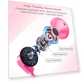 Pearl Beaded Wired Headphones — In-Ear Headphones, VOFUOE