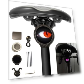 Programmable Rear Bike Light with Eyes — Bike Headlights, Digital capital