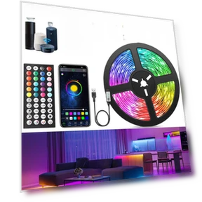 RGB LED Strip Kit with Music Sync — LED Strips, TrendVibeCN