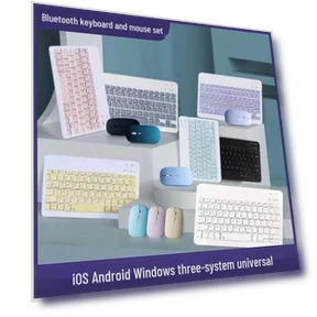 10-inch Silent Wireless Bluetooth Keyboard and Mouse Set — Keyboards, Super Buyer