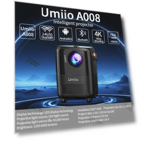 4K UHD Smart Mini Portable Projector — Home Theater Projectors, StrideBox