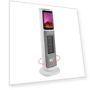 Ceramic Tower Space Heater with 3D Flame — Portable Heating Solutions, HINEIBER