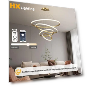 Modern LED Ring Chandelier — Chandeliers, TrendVibeCN