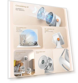 Smart Electric Fan — Stand Fans, JOHO - CarGear