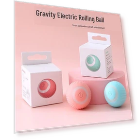 Smart Glowing Gravity Rolling Toy — Cat Playthings, AI Market