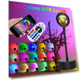 Smart Sunset Lamp Night Light Projector — Night Lights, JOHO - CarGear