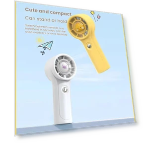 USB Rechargeable Mini Desk Fan — Portable Cooling Solutions, JOHO - CarGear