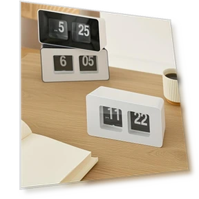 Automatic Flip Alarm Clock with Silent Mechanism — Clocks, Houspace