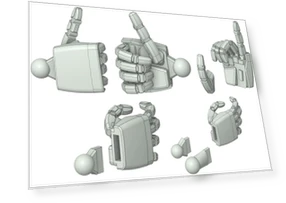 Hand parts for plastic model — Figure, JAPAN ANIME BRIDGE