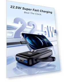 Portable Charger with Built in Cable — Mobile Power Solutions, Anshi Shengying (Shenzhen) Technology Co., Ltd.