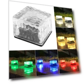 Solar Light Ice Brick Light — Outdoor Security & Flood Lighting, kingroyal