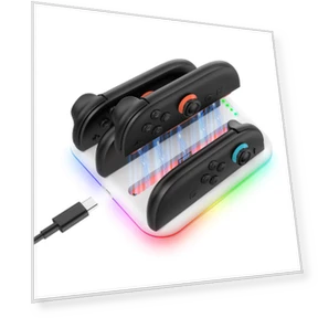 Switch 2 Controller Charging Dock Station — Power Solutions, SAMURAI STYLE