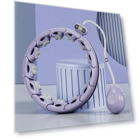 Adjustable Weighted Hula Hoop with Smart Massage — Kids Fitness, Zoomer
