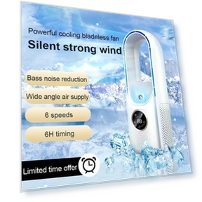 Bladeless Fan with Mist Spray — Portable USB Fans, Darling Home