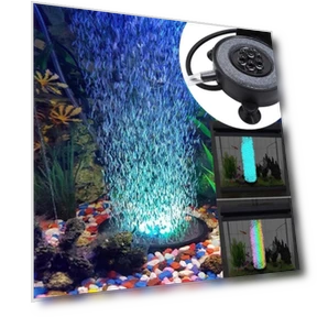 Color Changing LED Aquarium Light with Aerator — Lights, Lansoon Electronics