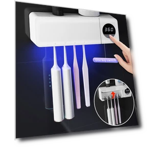 Electric Toothbrush Sterilizer with 4 Slots — Travel Toothbrush Holders, Yeet5yeng