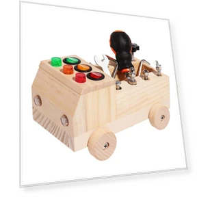 Montessori Busy Board Sensory Toy — Infant & Early Childhood Playthings, Toys-Glory Fourall