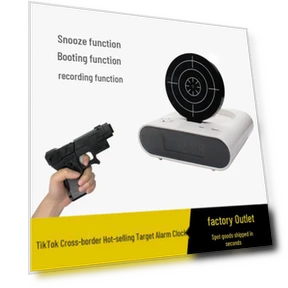 Novel Alarm Clock & Shooting Toy — Educational Timepieces, Super Go
