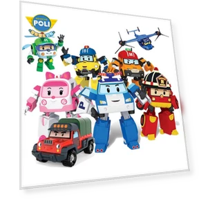 Police Car and Sheriff Children's Transforming Robot Toy — Playsets, Super Go