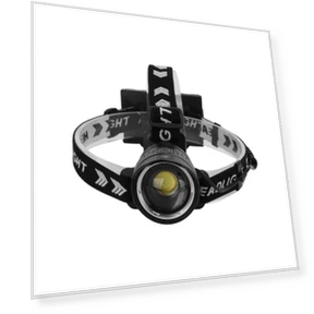 Powerful Rechargeable Waterproof LED Sensor Headlight — Flashlights, ZY-Sport-N