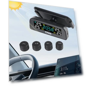 Tire Pressure Monitoring System with Temperature Alert — TPMS Sensor Replacements, LEEPEE Automotive Parts