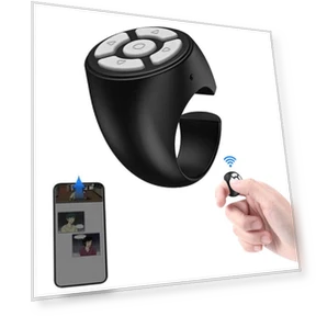Wireless Bluetooth Media Control Button — Remote Controls, OIUnxmhy45