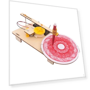 Educational Science Kit Electric Drawing Robot Model — Construction Kits, baby and kids