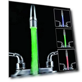 LED Light Changing Temperature Sensor Shower Stream Water Faucet Tap — Tap Lights