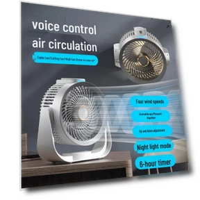 Smart Bluetooth Desktop Air Circulation Fan — Portable Cooling Solutions, Deals Supermarket
