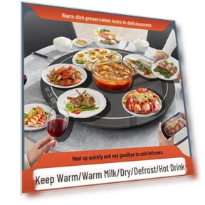 Smart Temperature-Controlled Dining Table and Food Warmer — Warming Drawers, Deals Supermarket