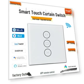 Smart WiFi Curtain Switch — Smart Home Hubs & Controllers, TrendVibeCN