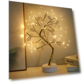 Touch Switch Artificial Copper Wire Bonsai Tree Light — Trees, Tonghong