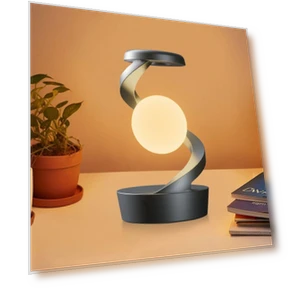 360° Rotating Floating Lamp with Motion Sensor — Study & Desk Lighting, HZruixiu