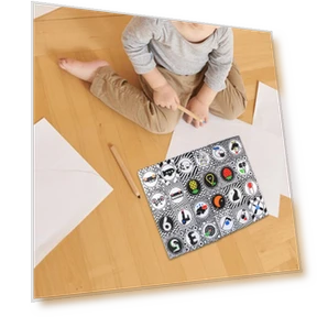 Black and White Sensory Learning Cards — Infant & Early Childhood Playthings, Sewing