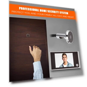 Digital Peephole Viewer Doorbell Mini HD Smart Security Camera — Smart Home Security