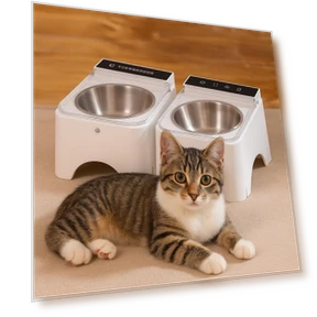 Dust-proof Smart Cat Bowl — Smart Pet Feeders, Zhonghefu