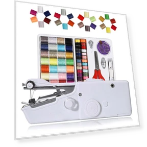 Electric Sewing Machine Mini Portable Handheld Sewing Kit — Crafting Essentials, ubezhn