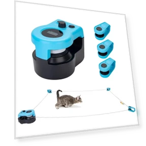 Interactive Cat Toys Adjustable Speed Smart Teaser Cat Toys 2024 Cat Treadmill Indoor — Cat Playthings, dewang21