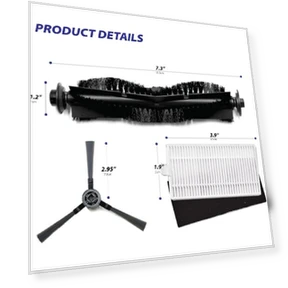 Replacement Parts for Self-Cleaning Robot Vacuum — Parts & Accessories