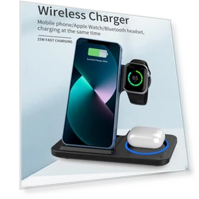3-in-1 Folding Wireless Charging Stand — Chargers, AI Market