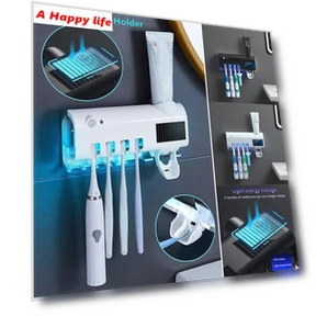 Automatic UV Light Smart Toothpaste Dispenser with Toothbrush Sterilizer — Toothpick Holders, MIJIA HOME