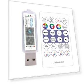 Bluetooth APP-Controlled 5V RGB Light Controller — Selfie Lights, banguai