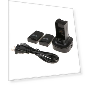 Dual Charging Station with 2 Rechargeable Batteries and USB Cable — Chargers, Hobbies mall