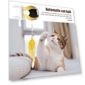 Electric Cat Toy with Feathers — Cat Playthings, Pet park