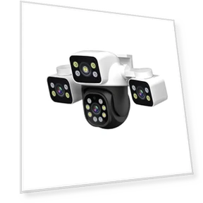 HD Motion Detection WiFi Three-screen PTZ IP Camera — Security Cameras, ESCAM