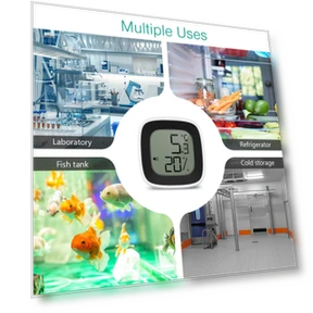 Smart Digital Hygrometer with Probe — Home Climate Control, Leisure outdoor