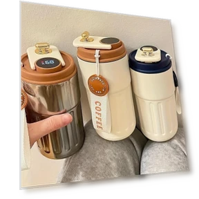 Smart Temperature Display Thermos Bottle — Travel Drinkware, Mary Von
